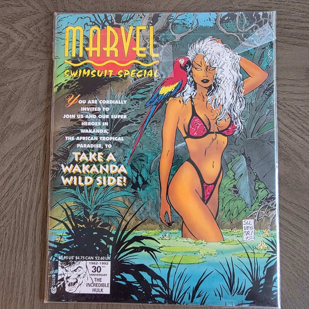 Marvel Swimsuit Special 1 1992 Storm Cover Wakanda Wild Side Silvestri Comic